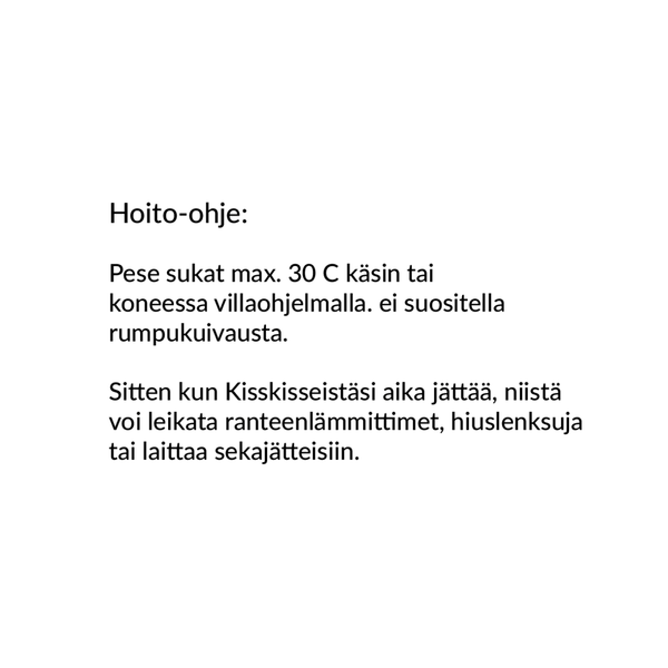 Ruutu-ylipolvensukat, Sumusaari, merinovillaa, 34-41