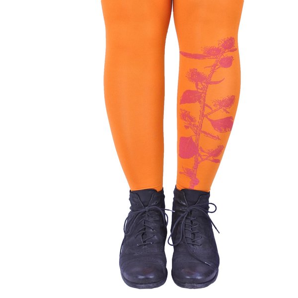 Printti-leggings, oranssit, Pikkutakiainen, 60-70 den, S-4XL